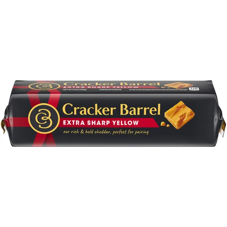 Cracker Barrel Extra Sharp Yellow Cheddar Cheese Chunk