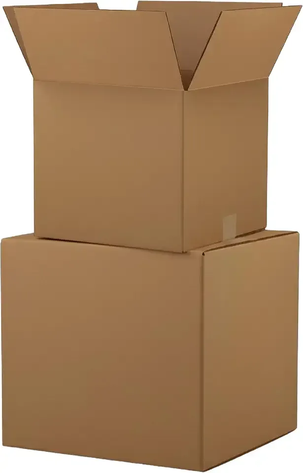 The Boxery 10"x8"x6" Corrugated Cardboard Boxes 100-Pack