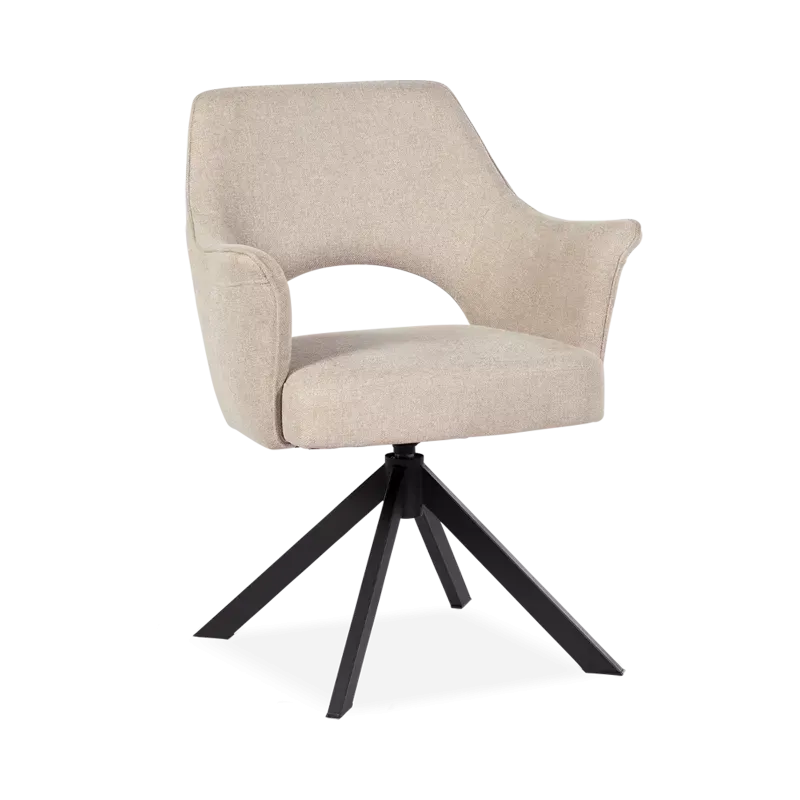 Armstoel Carissa (draaibaar) - Soho Beige