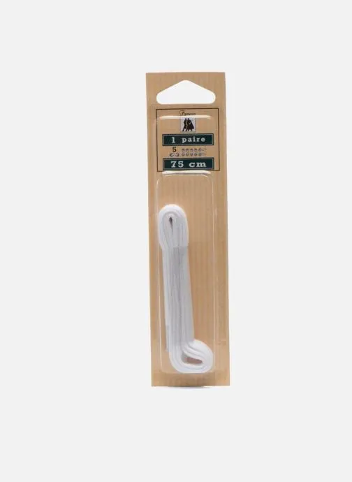 Veters Lacets Plat 75 cm wit