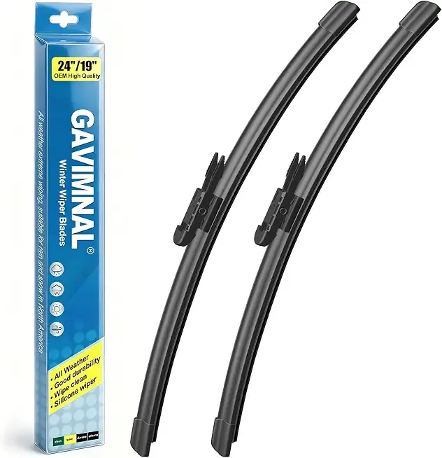 61612241375 Silicone Wiper Blades For BMW 3 Series F30 F31 F34 2006-2024 | Graphite-coated wiper strip, no water stains, quiet, durable, anti-aging, and easy to install