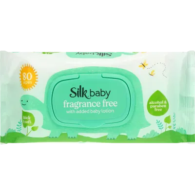 Silk Baby Fragrance Free Wipes