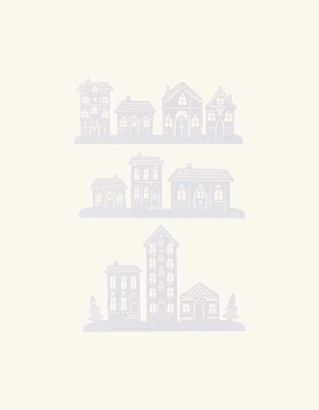 Papierhausgirlande