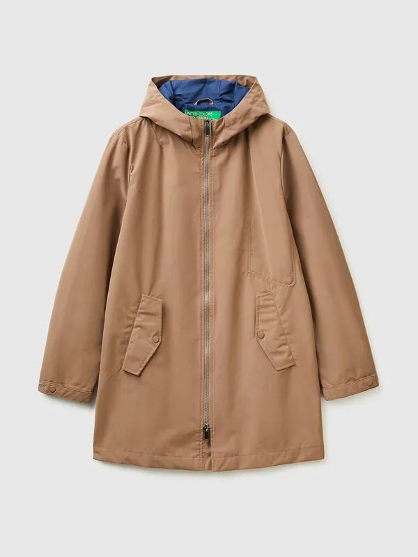 Lightweight nylon parka