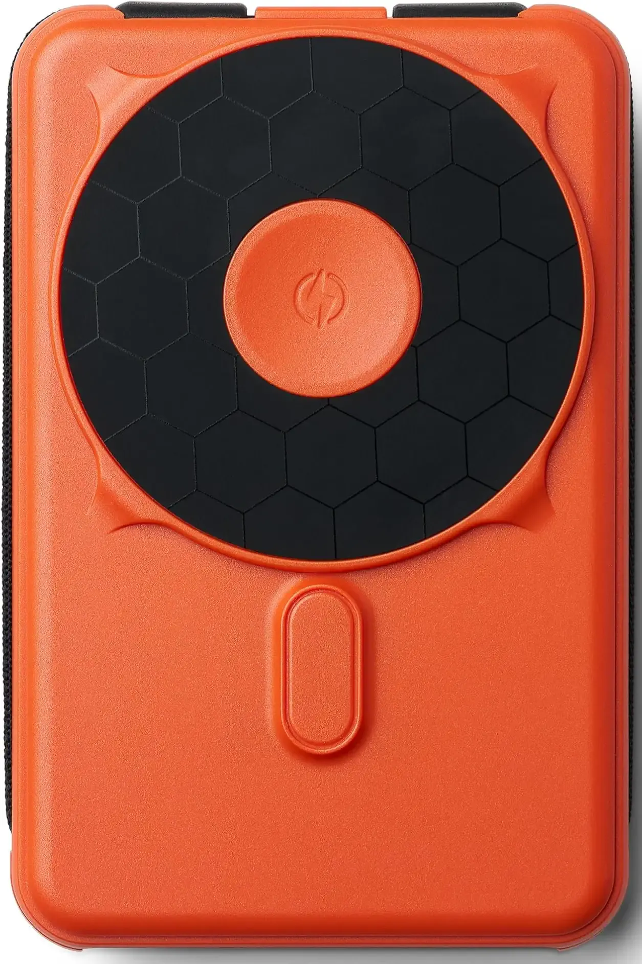 Ridge 20W Magnetic Power Bank Battery Pack 10,000mAh - Fast Charging, Compatible with MagSafe - Portable Charger Flight-Safe Travel Powerbank - Built-in Cables & Magnetic Attachment (Basecamp Orange)