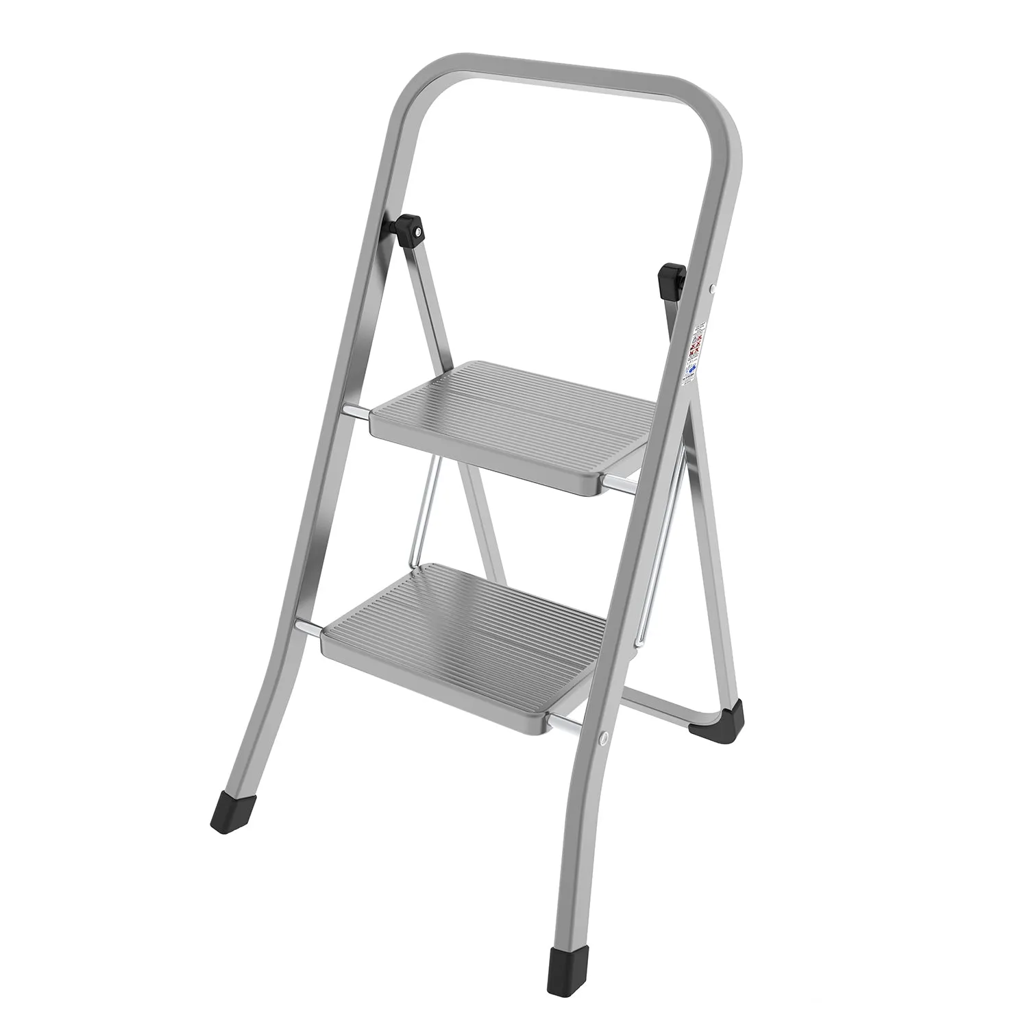 Sgabello Pieghevole 2 Gradini in Acciaio Stabilo