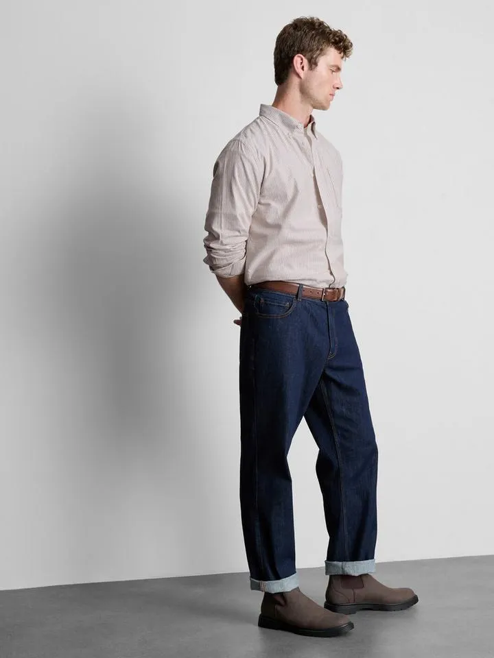 Chemise Oxford coupe regular à rayures