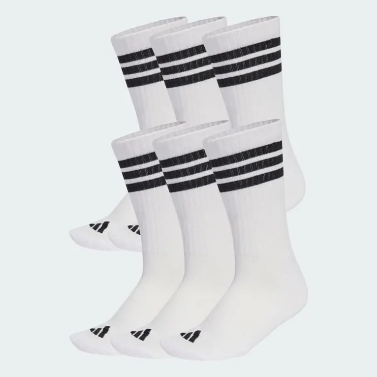 3-Stripes Essentials Cushioned Crew Sokker, 6 par