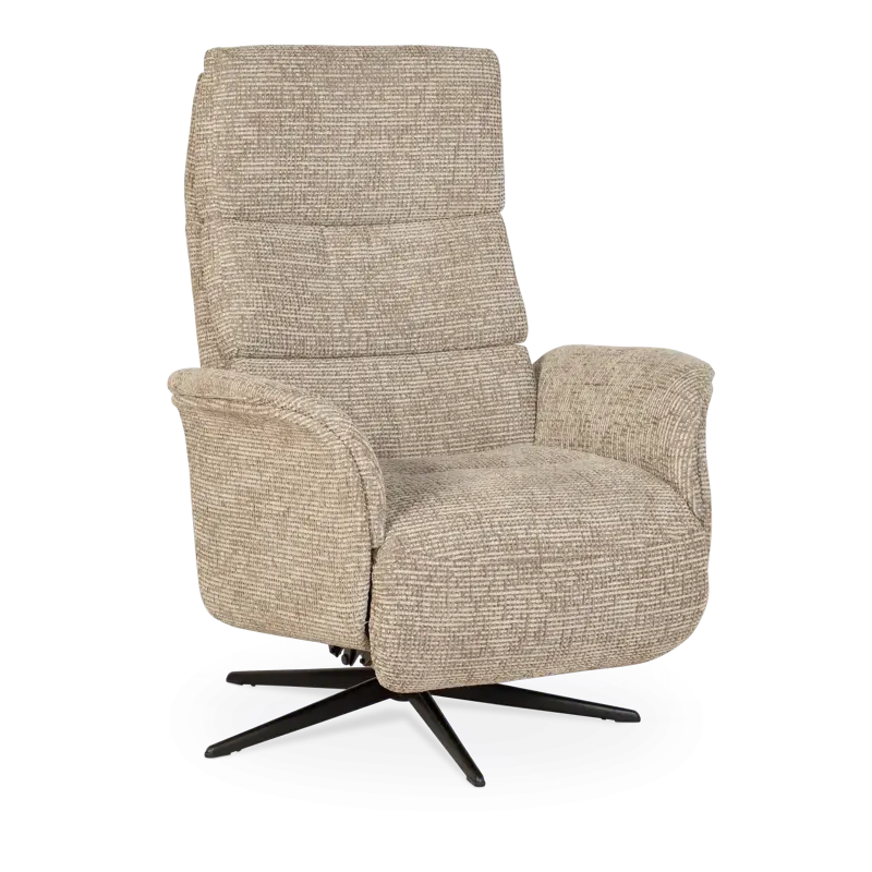 Relaxfauteuil Mara - handmatig - stof Coco Liver - Medium