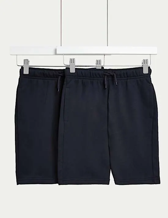 2er-Pack Adaptive Shorts mit hohem Baumwollanteil (2–16 J.)