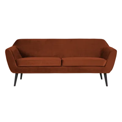 Rocco bank 187 cm velvet roestbruin