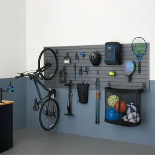 TRINITY 24 Sq Ft Modular Slatwall 19-piece Accessory Set