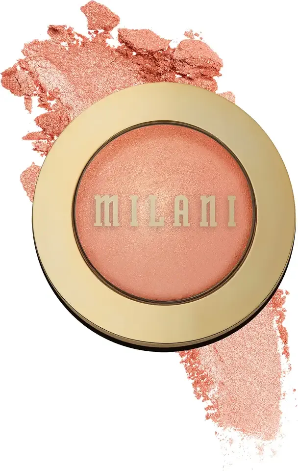 Milani Baked Blush, Powder Blush for Cheeks, Cruelty Free Makeup - Shape, Contour & Highlight Face for a Shimmery or Matte Finish -Luminoso