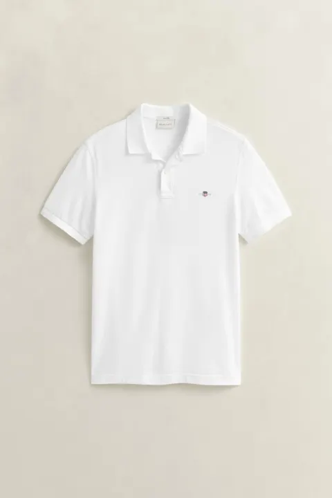 Klassisk piquéskjorte i slim fit