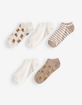 Calze sneakers - Confezione da 5 pezzi
