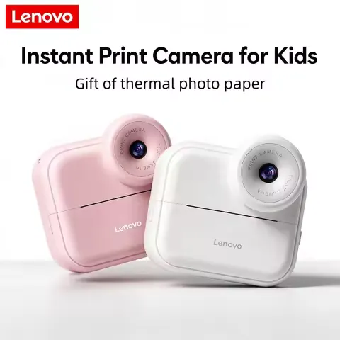 Lenovo DY35 Kids Camera Instant Print Digital Camera For Children With Color Paper Photo Album Function Stylish And Fun Gift