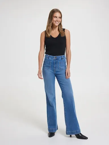 Just Jeans Reformed High Rise Slim Wide Jean