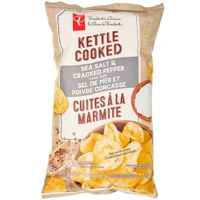 Sea Salt and Cracked Pepper Flavour Kettle Cooked Potato Chips