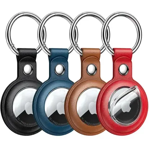 Llaveros para Airtag de Apple - Cuero 4 Unid - Colores en Imágenes