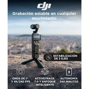 Camara DJI Osmo Pocket 4 Combo Creadores Estabilizacion 3 Ejes Pantalla 2 107GB MicroSD 1TB Autonomia 240min