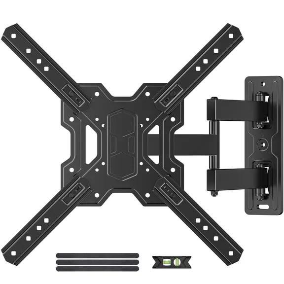 Deal , USX MOUNT Full Motion TV Wall Mount Bracket with Swivel Arm for 23 to 65 Inch TVs, Holds up to 77 lbs, $21.46, Was $41.99