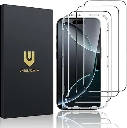 UNBREAKcable 3-Pack Screen Protector for iPhone 16 Pro M…