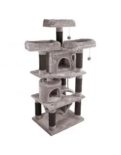 Adori Krabpaal Lily 60x50x143 cm - Krabpalen - Grijs&Zwart