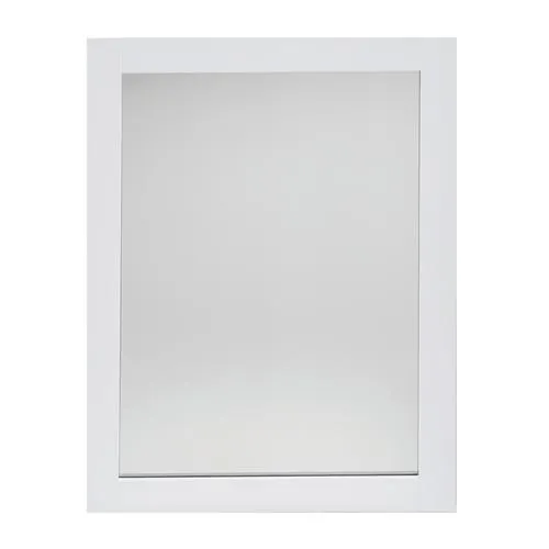Tuscany® Rio 24"W x 31-1/2"H White Framed Mirror