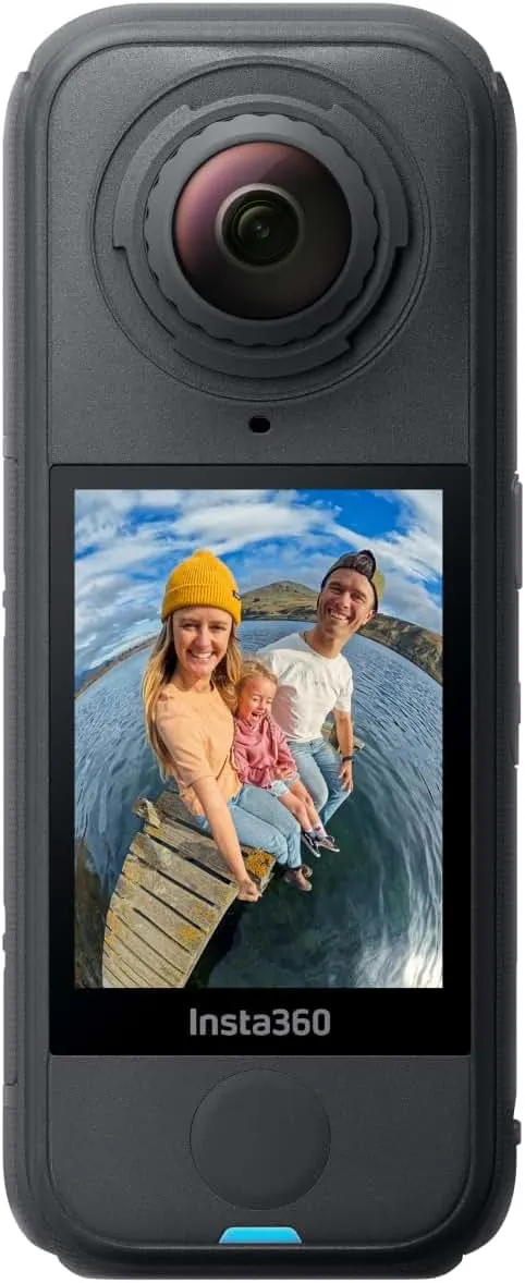 Insta360 X4 Air - Lightweight 165g 8K 360 Camera, Invisible Selfie Stick Effect, Replaceable Lenses, Shoot First & Frame Later, Built-in Wind Guard, FlowState Stabilization, AI-Powered App