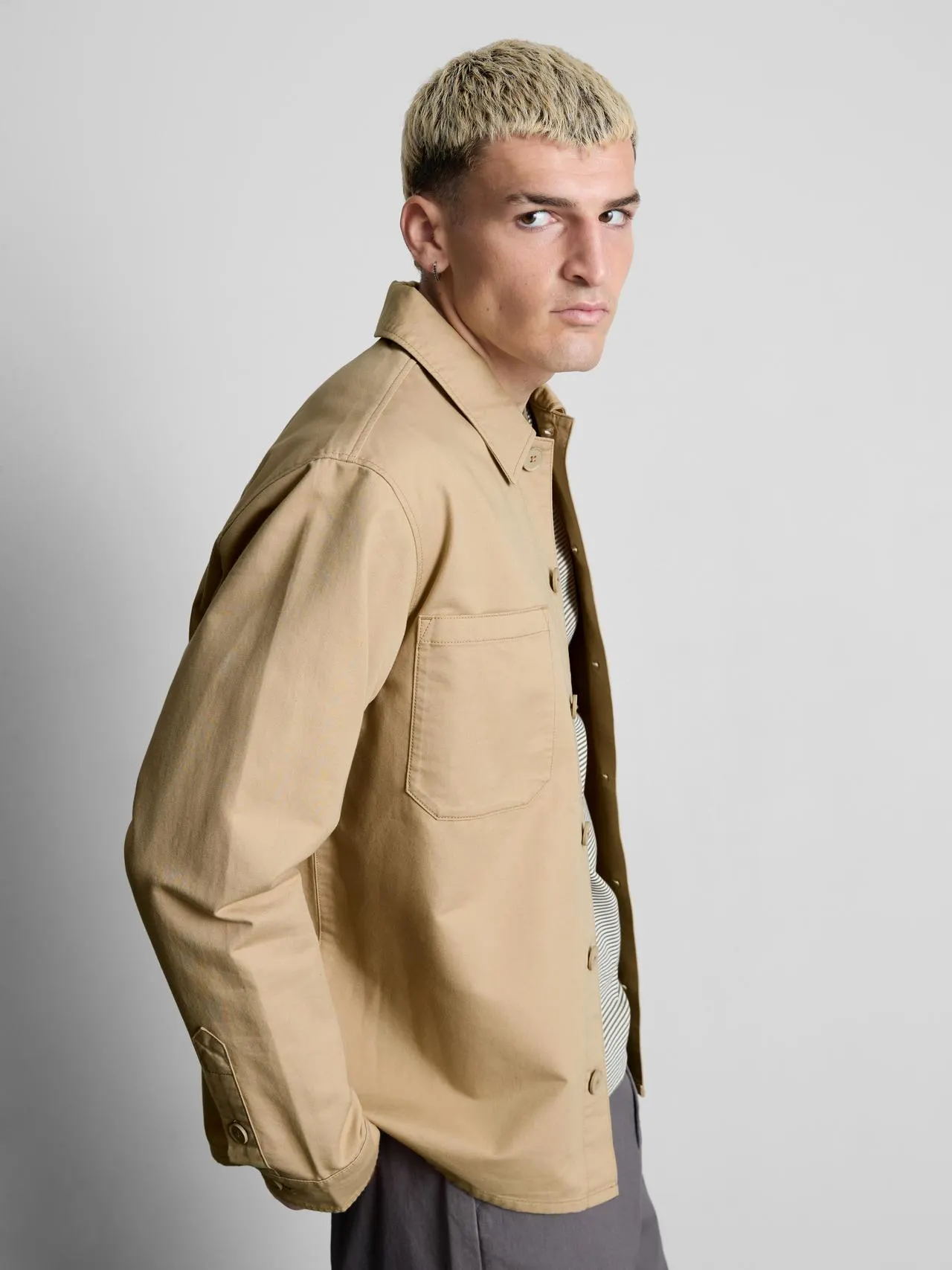 Surchemise utilitaire en pur coton