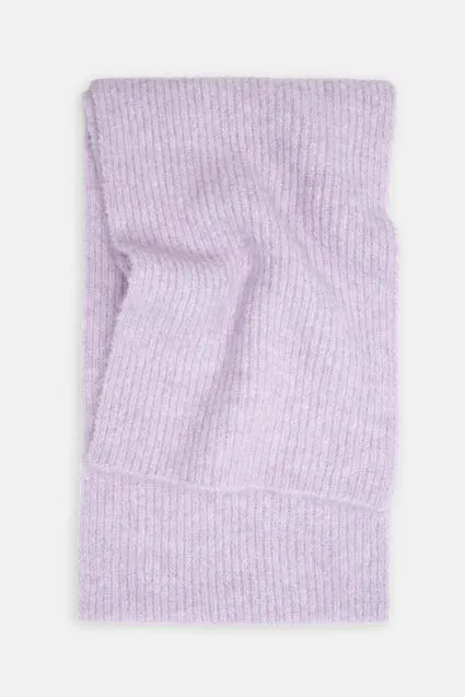 Zachte sjaal met ribstructuur
