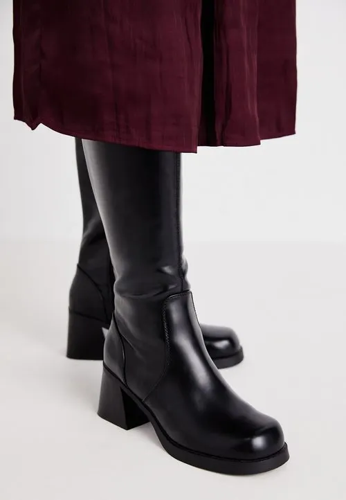 ONLBIRDIE HIGH BOOT - Platåstøvler - black