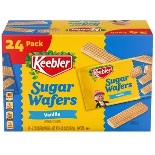 Keebler Sugar Wafers, Vanilla, 2.75 oz, 24-count