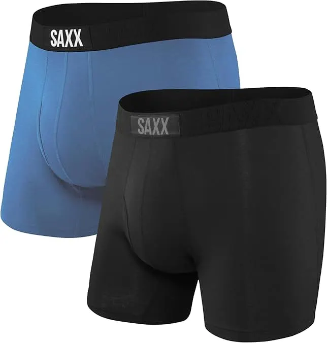 SAXX Underwear Co. Men's Underwear with Pouch Ultra Super Soft Boxer Brief Fly 2 Pack
