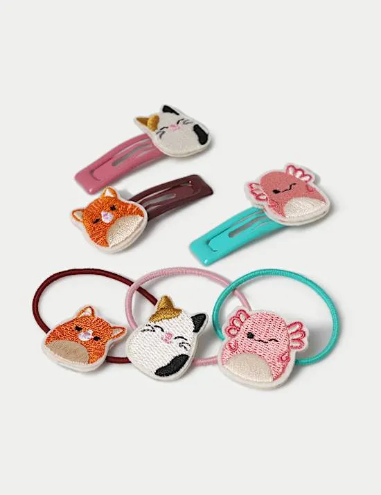 Squishmallows™ Set mit Haarspange und Haarreif