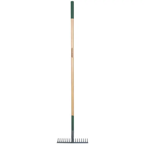 Masterforce® Hardwood Long Handle Level Head Rake