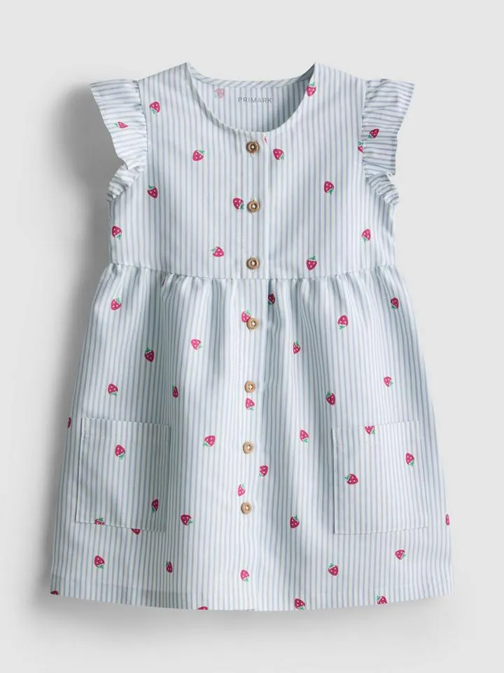 0-36 mois | Robe à rayures et volants