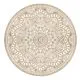 Set de table rond jute rosace blanche D 38cm
