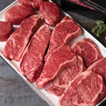 Kansas City Steak Co. USDA Choice Combo Pack, 11.5 Lbs. Total, 12 Large Steaks (4 Strips, 4 Filet Mignon, 4 Ribeyes)
