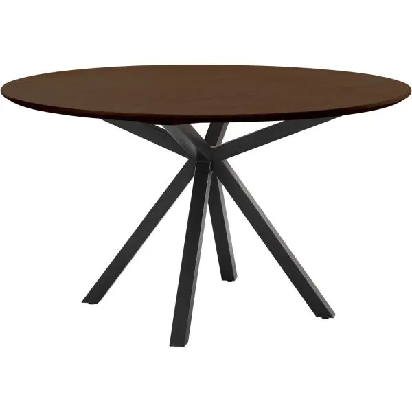 Eettafel Belvio 140 cm rond dark oak