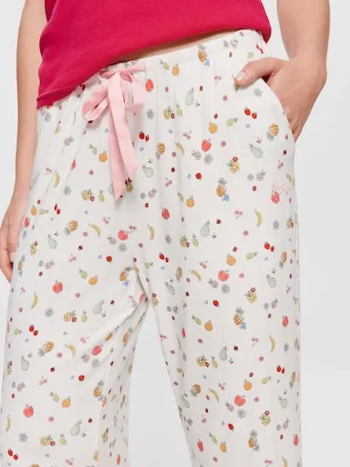 Fruity Pointelle Straight Leg Pj Pant