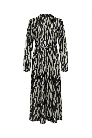 Vestido largo camisero