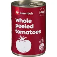 essentials peeled tomatoes whole Can 400g