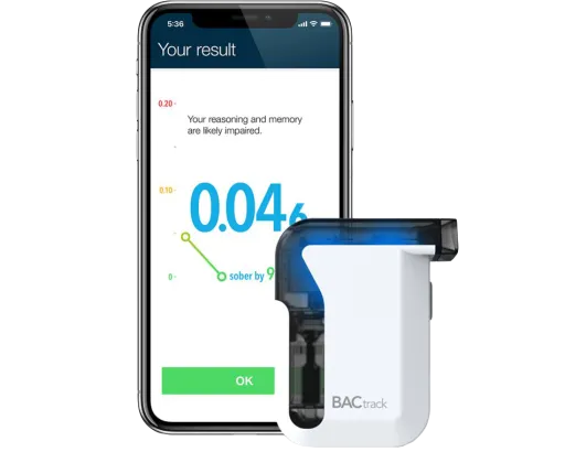 Alkohol tester BACtrack Mobile Pro bílá