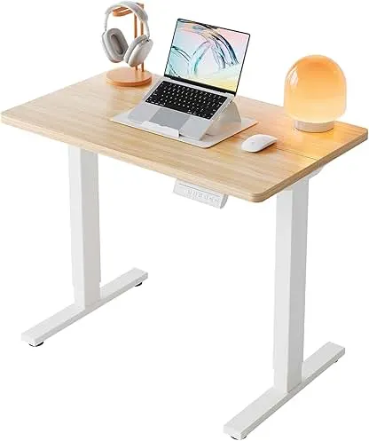 HUANUO 32" Small Electric Standing Desk Adjustable Hei…
