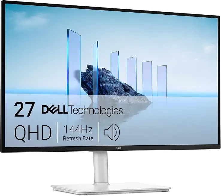 27 Plus QHD USB-C Monitor - S2725DC - 27-inch QHD (2560x1440) 144Hz 1ms Display, 2 x 3W Speakers, USB-C/HDMI/DisplayPort 1.4 Connectivity, Height/Tilt/Pivot/Swivel, AMD FreeSync - Ash White