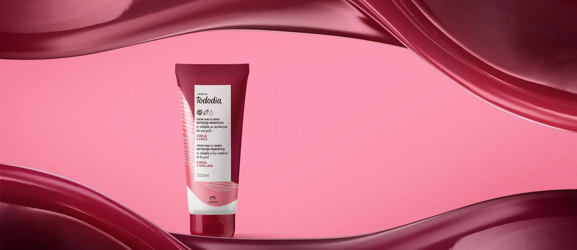 Creme Desodorante Nutritivo para o Corpo Tododia Cereja e Avelã