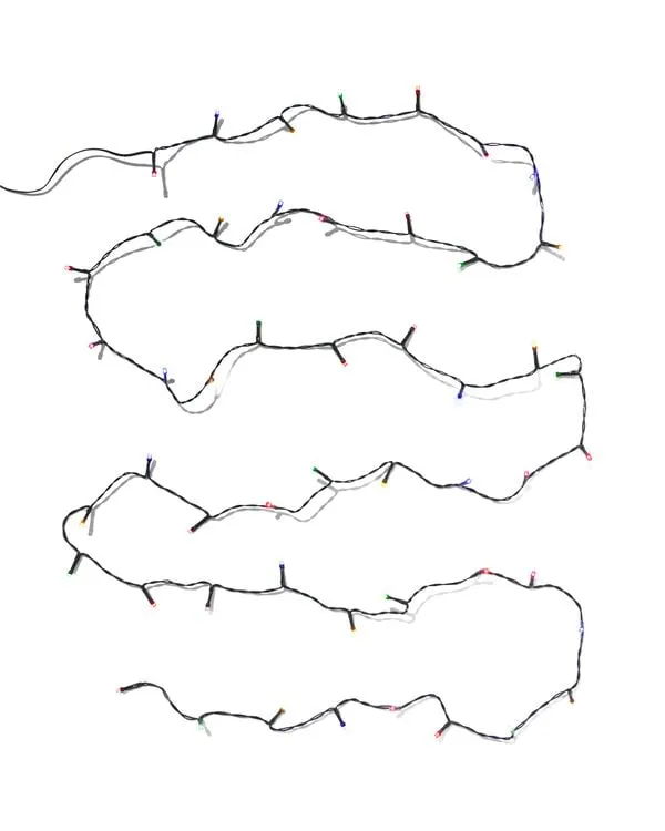 lichtsnoer 50 LED lampjes 8.67m kleur