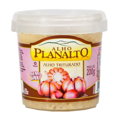 alho triturado planalto pote 200g