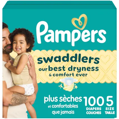 Swaddlers Diapers, Size S5, 100 Count